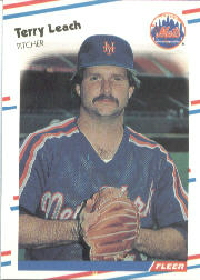 1988 Fleer Baseball Cards      139     Terry Leach